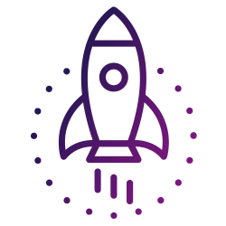 Product Launch & Support Icon 
